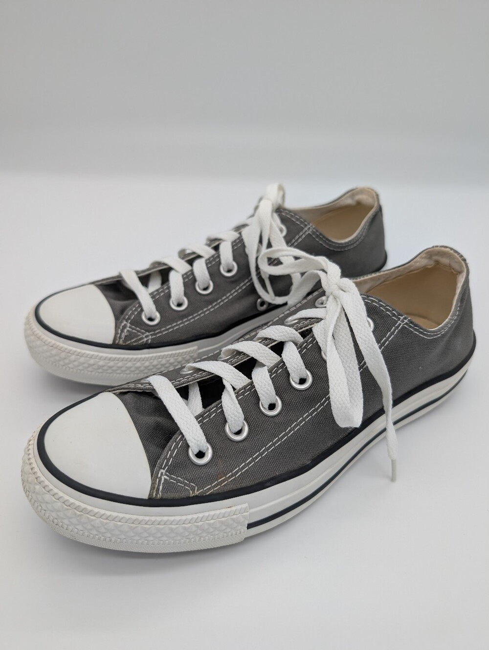 Converse Chuck Taylor All Star Low Top Charcoal Grey Unisex Women's 9 Men's 7